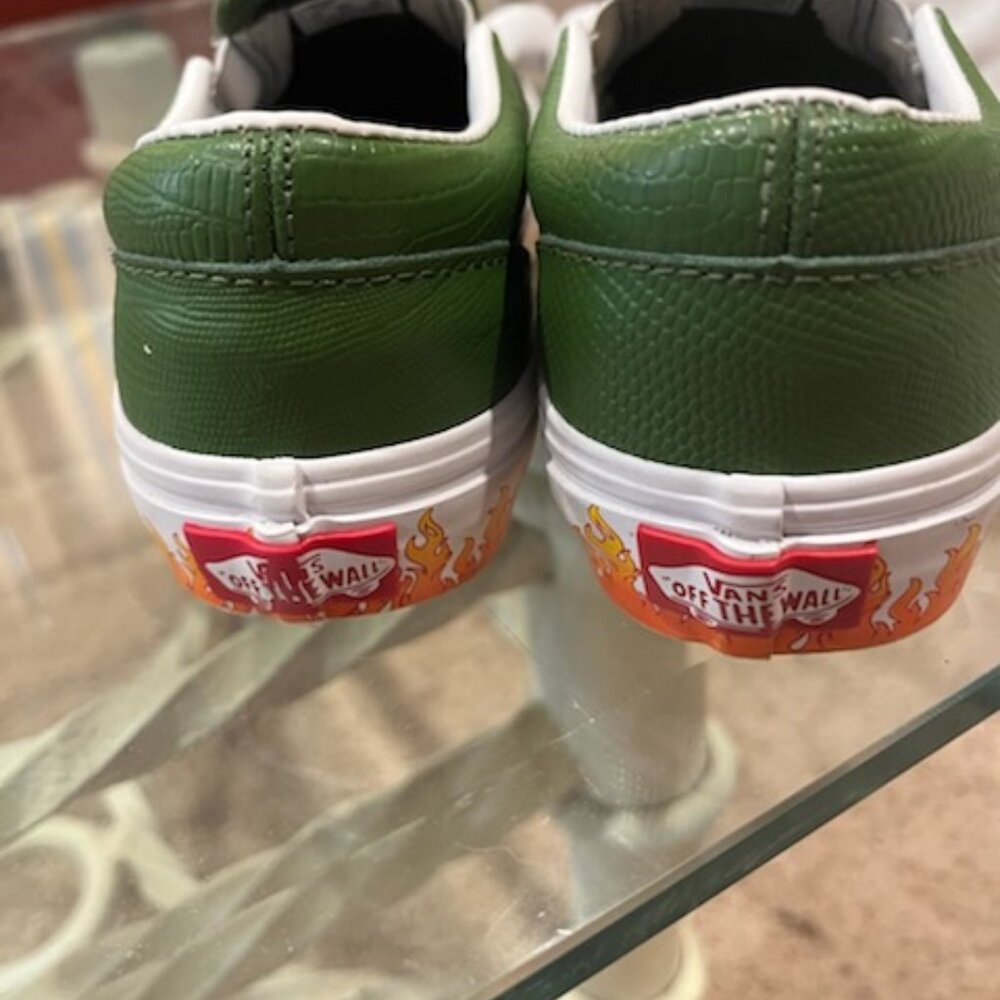 Vans Dragon Reptile Claw Slip-On Shoes with Flames - Picture 6 of 7